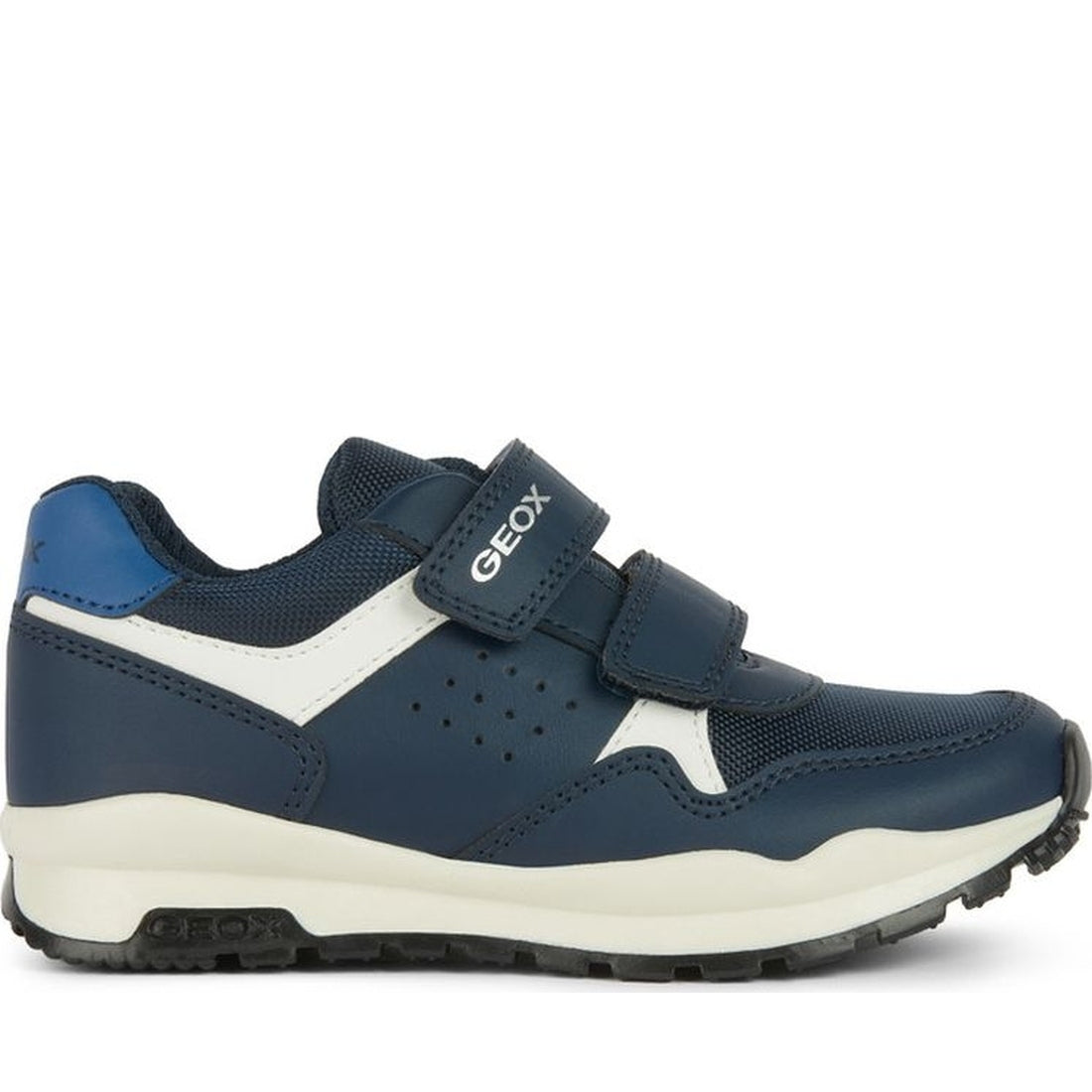 Geox boys navy, off white pavel sneakers | Vilbury London