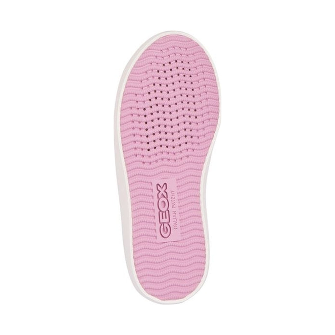 Geox girls white, pink gisli sneakers | Vilbury London