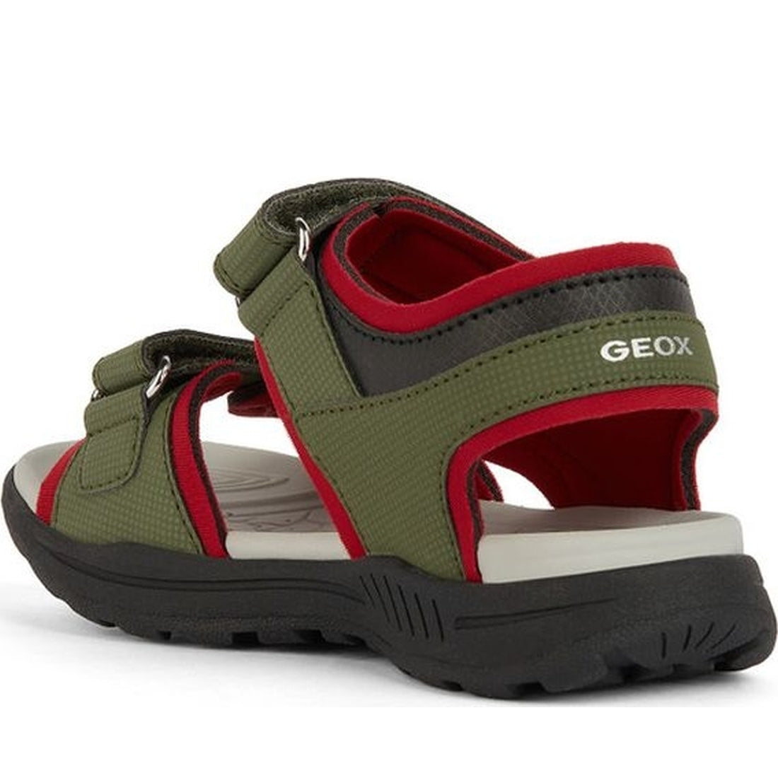 Geox boys military, red vaniett sandals | Vilbury London