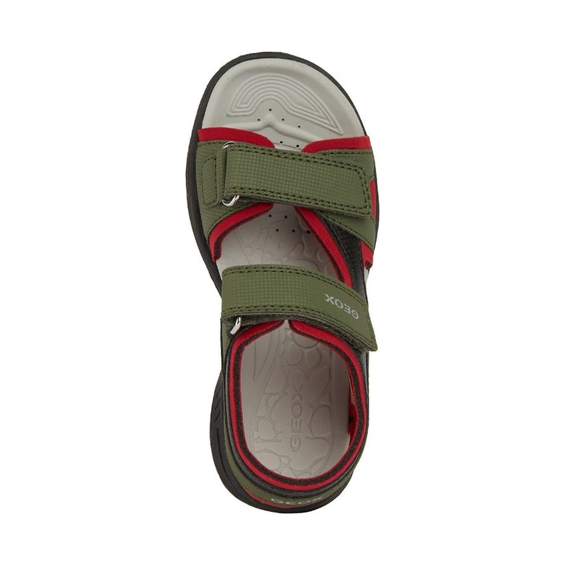 Geox boys military, red vaniett sandals | Vilbury London