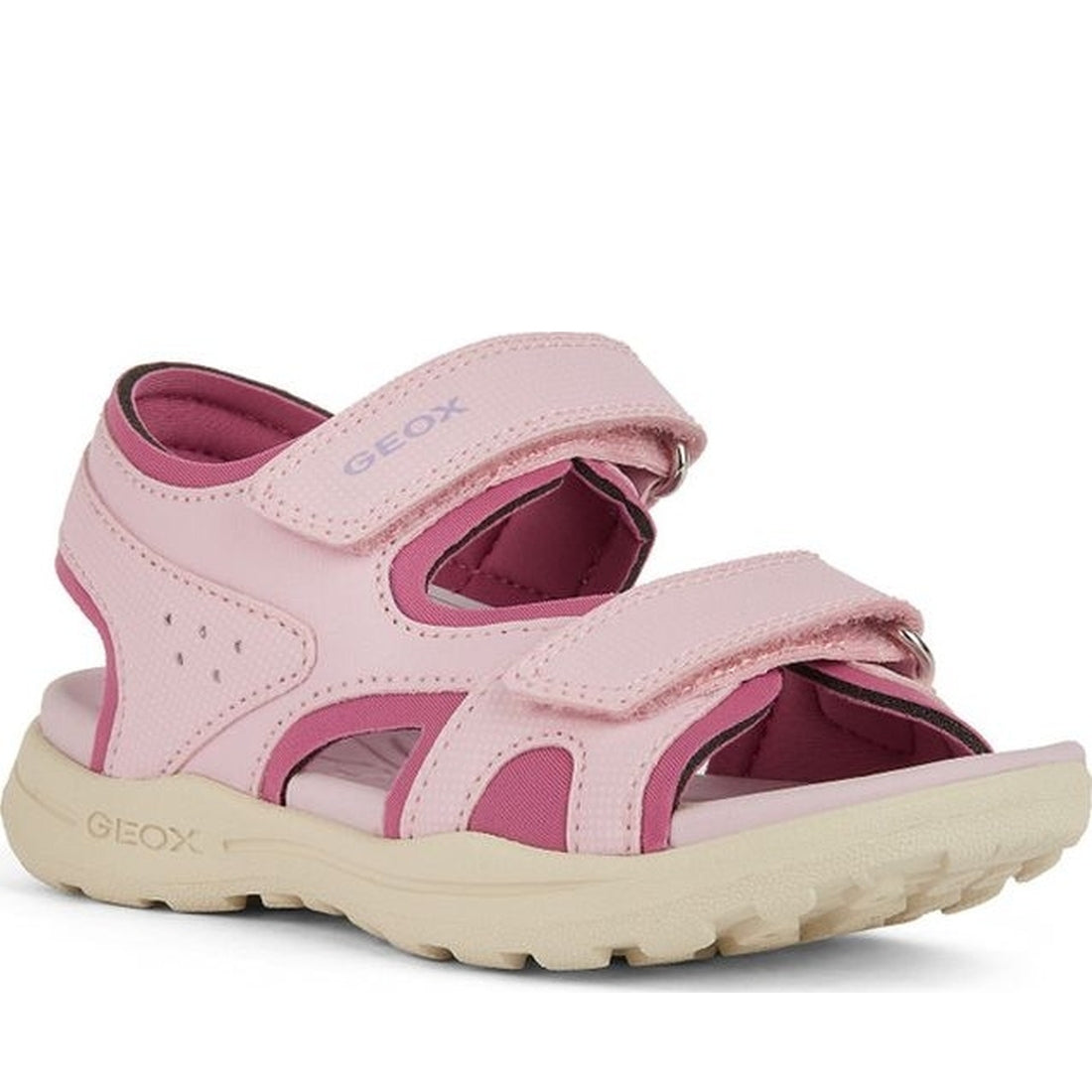 Geox girls pink, fuchsia vaniett sandals | Vilbury London