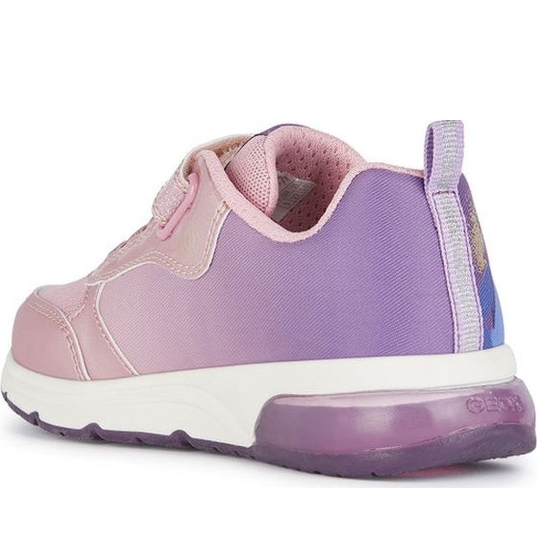 Geox girls pink, lt prune spaceclub sneakers | Vilbury London