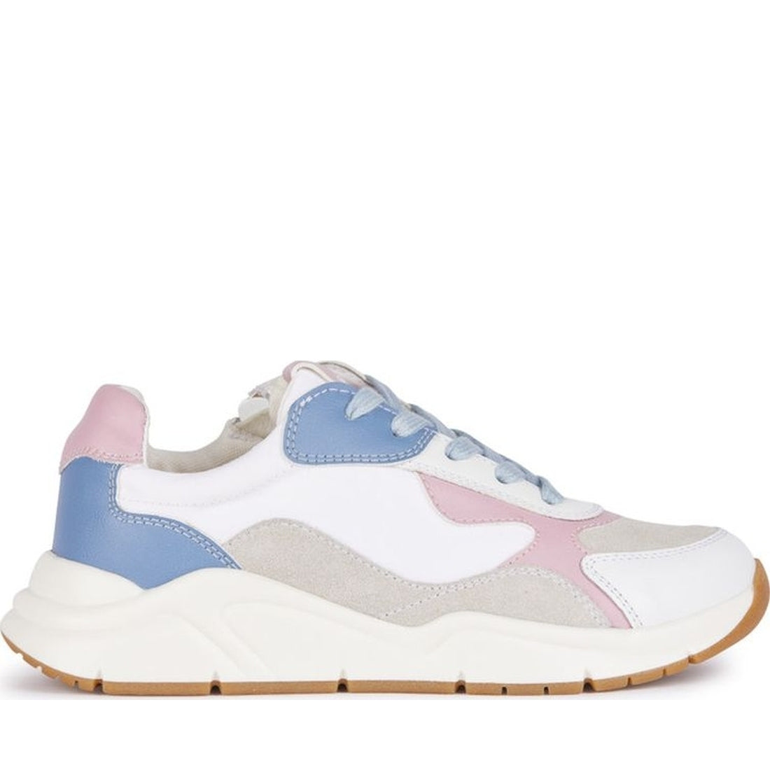 Geox girls white, avio mawazy sneakers | Vilbury London