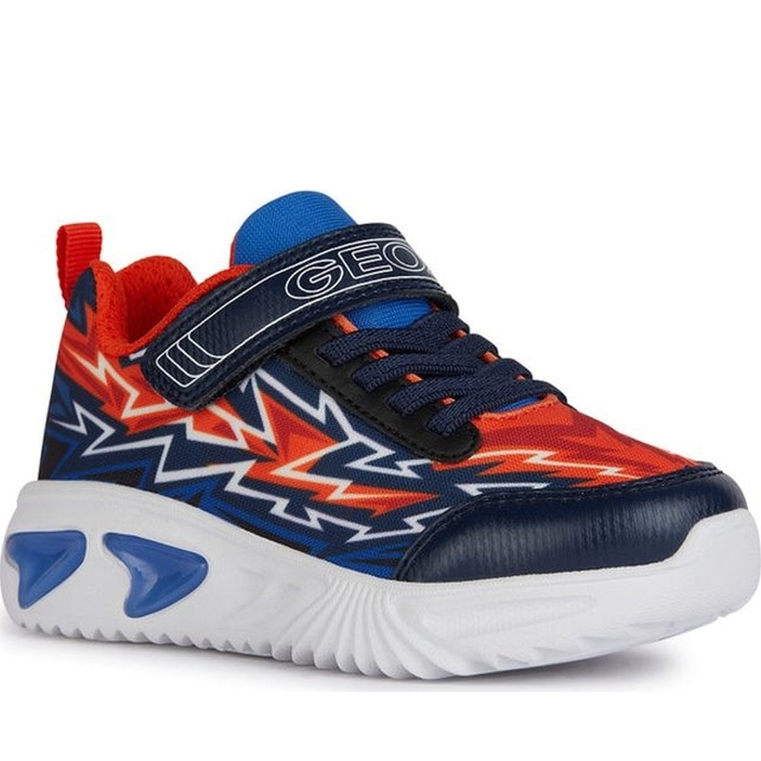 Geox boys navy, orange assister sneakers | Vilbury London