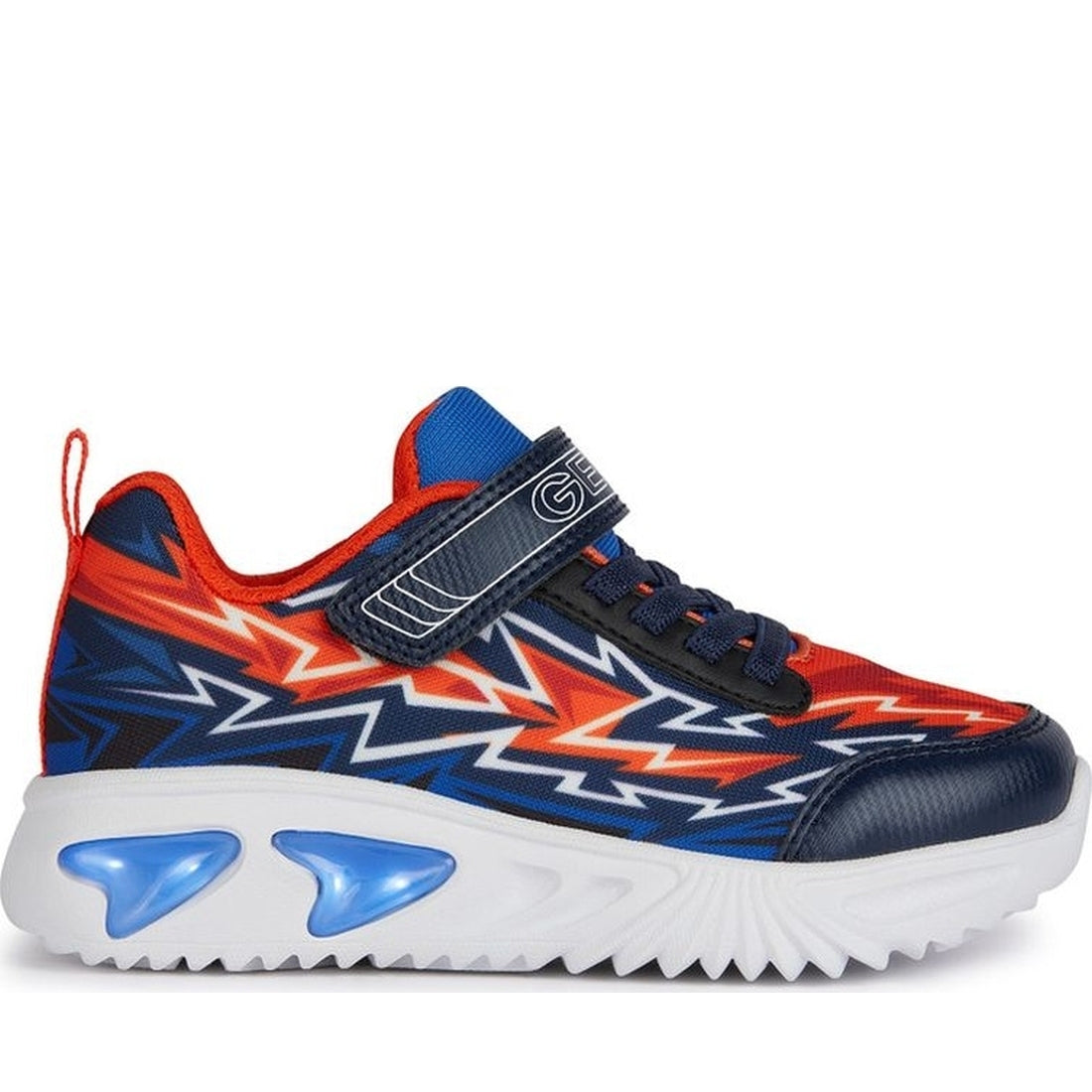 Geox boys navy, orange assister sneakers | Vilbury London