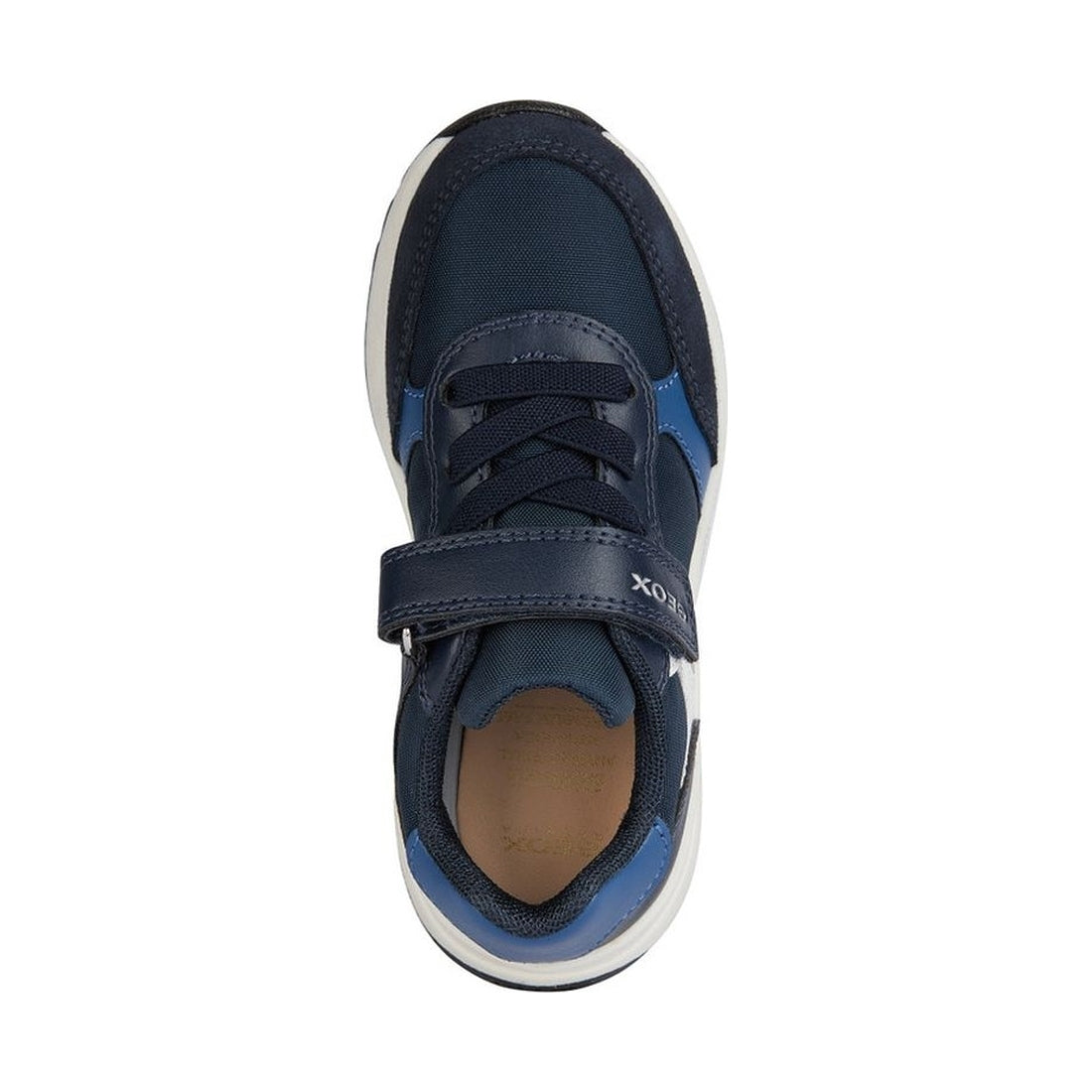 Geox boys navy, dk blue briezee sneakers | Vilbury London