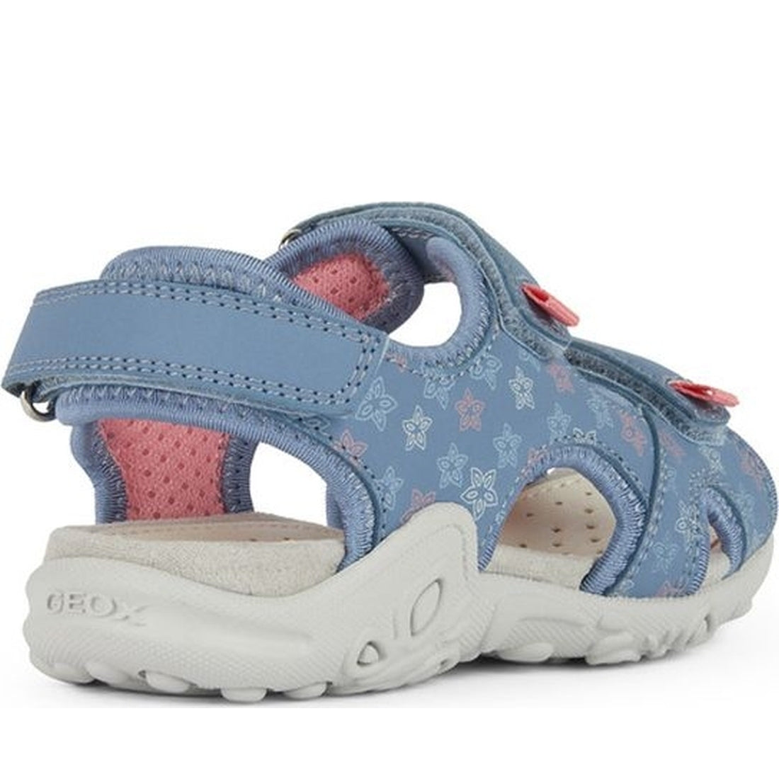 Geox girls dk sky, lt coral sandal whinberry | Vilbury London