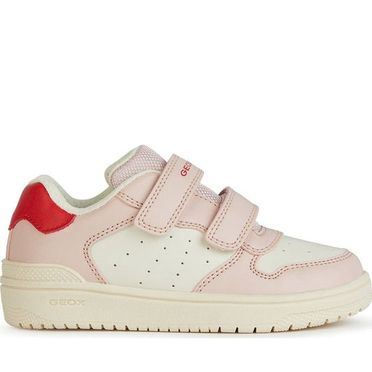 Geox girls lt ivory, lt rose washiba sneakers | Vilbury London