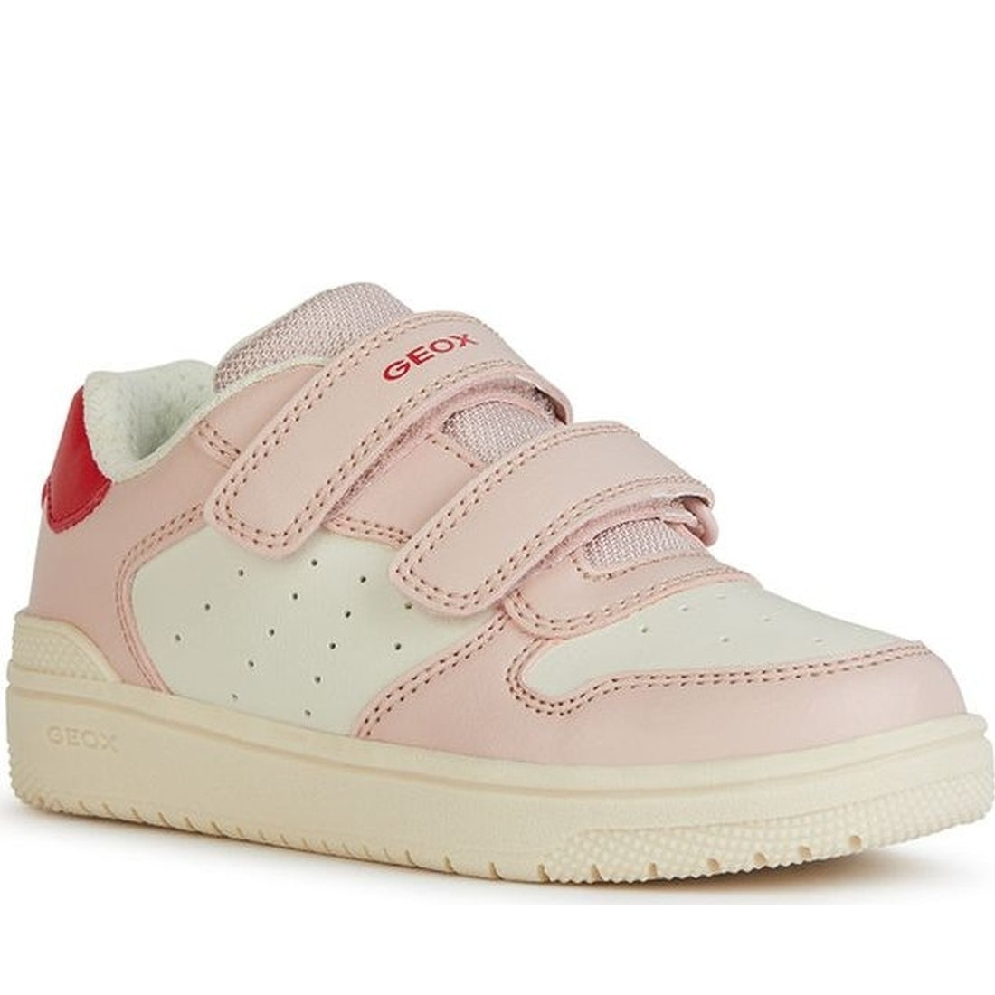 Geox girls lt ivory, lt rose washiba sneakers | Vilbury London