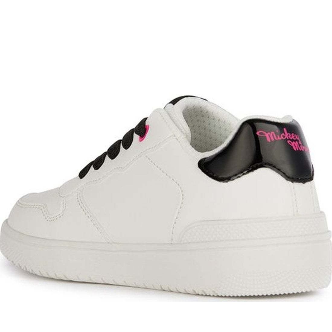 Geox girls white, black washiba sneakers | Vilbury London