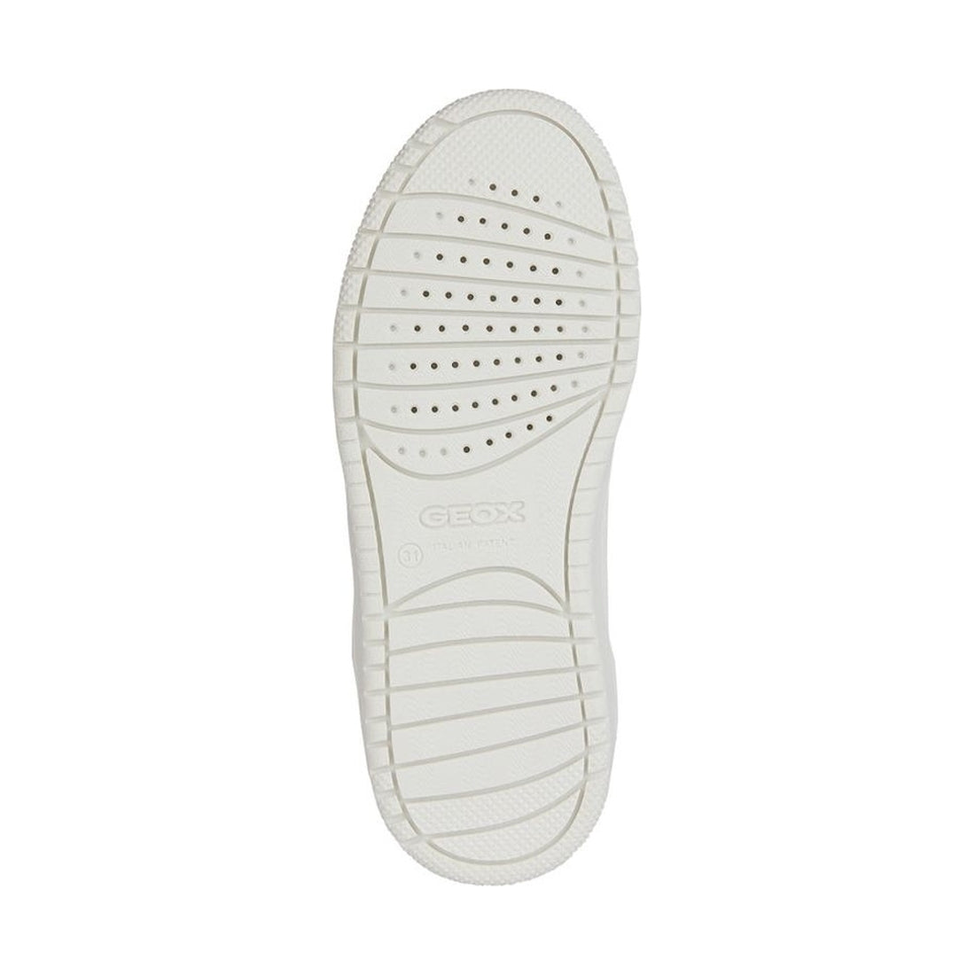 Geox girls white, black washiba sneakers | Vilbury London