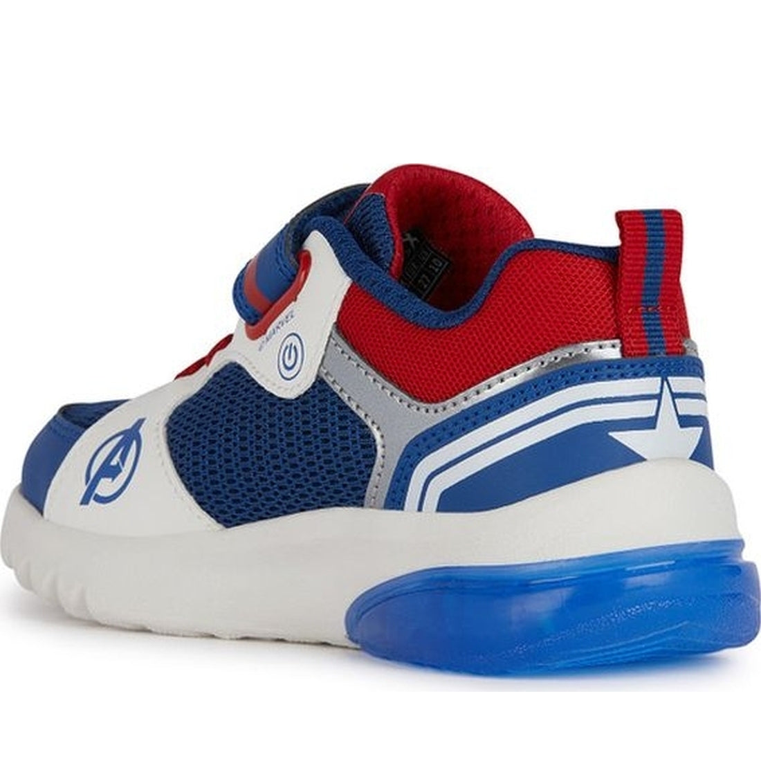 Geox boys blue, red ciberdron sneakers | Vilbury London