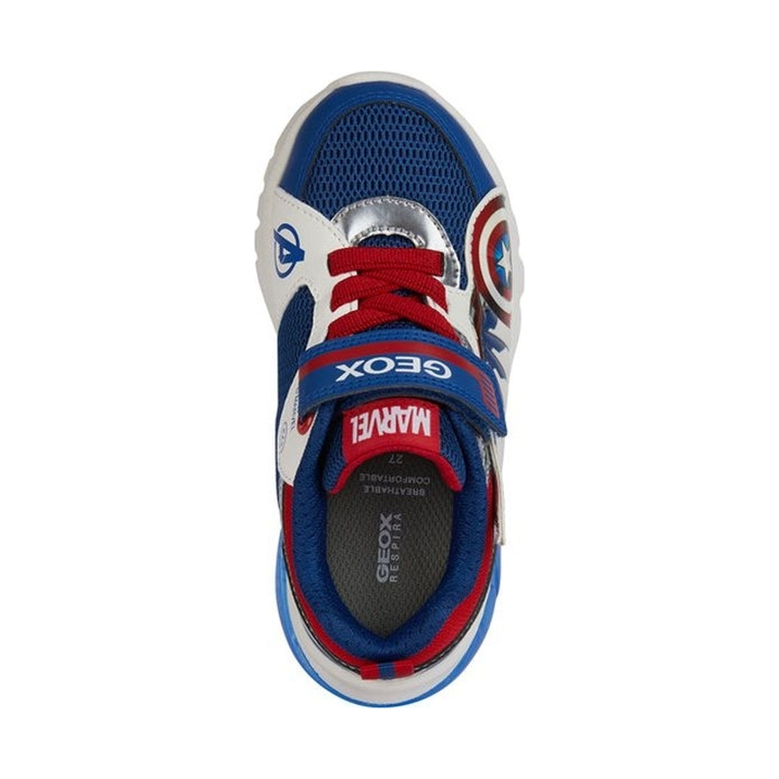 Geox boys blue, red ciberdron sneakers | Vilbury London