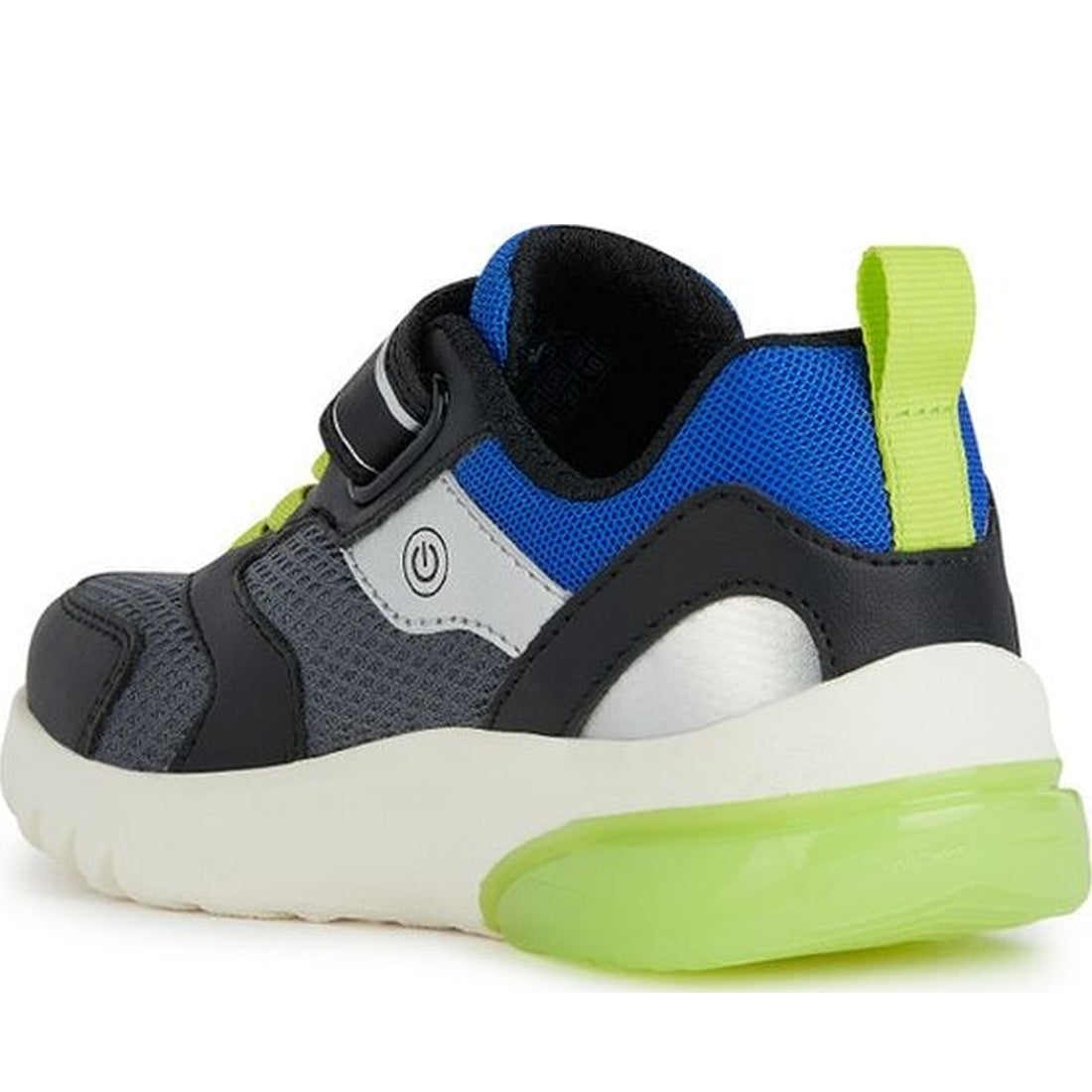 Geox boys dk grey, royal ciberdron sneakers | Vilbury London