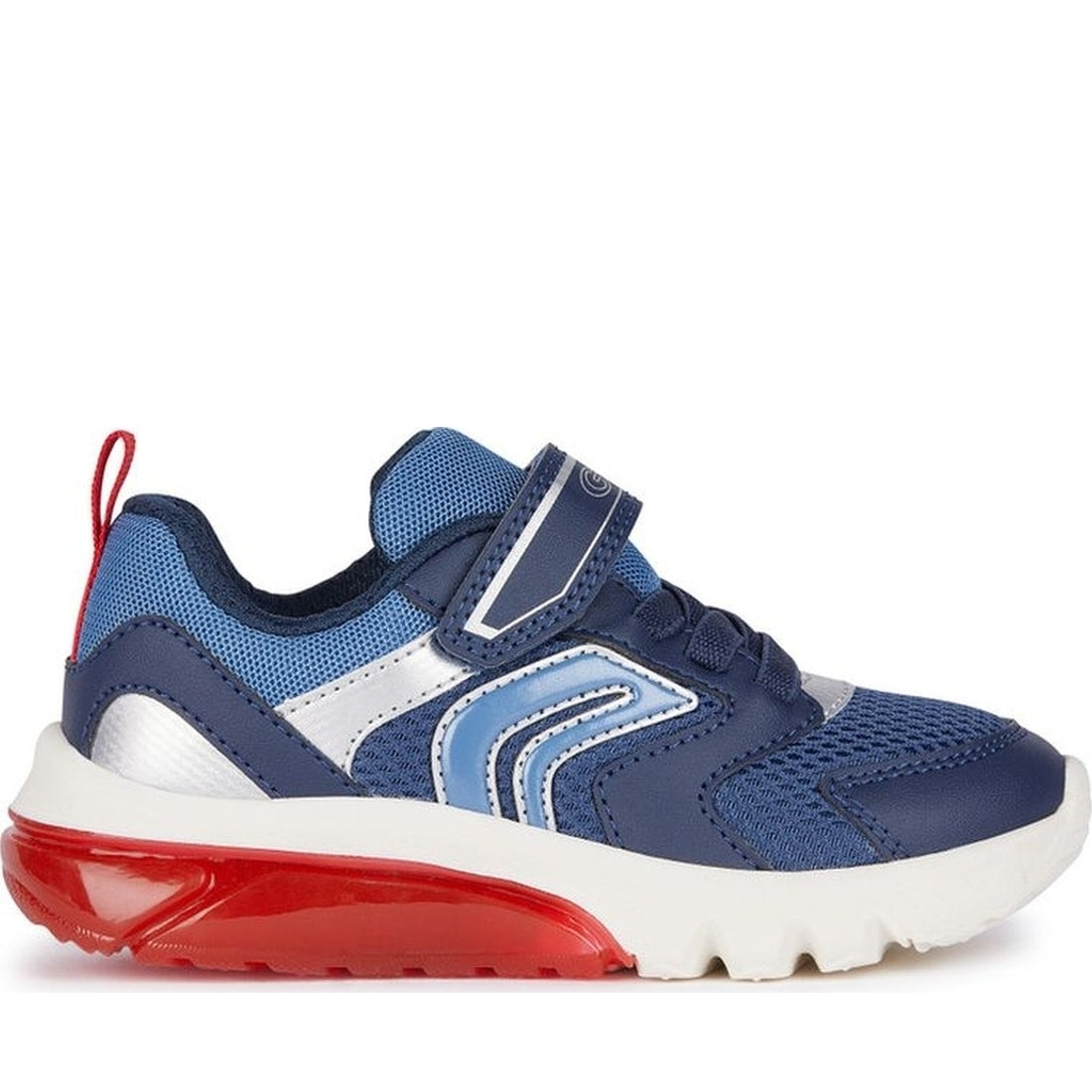 Geox boys navy, red ciberdron sneakers | Vilbury London