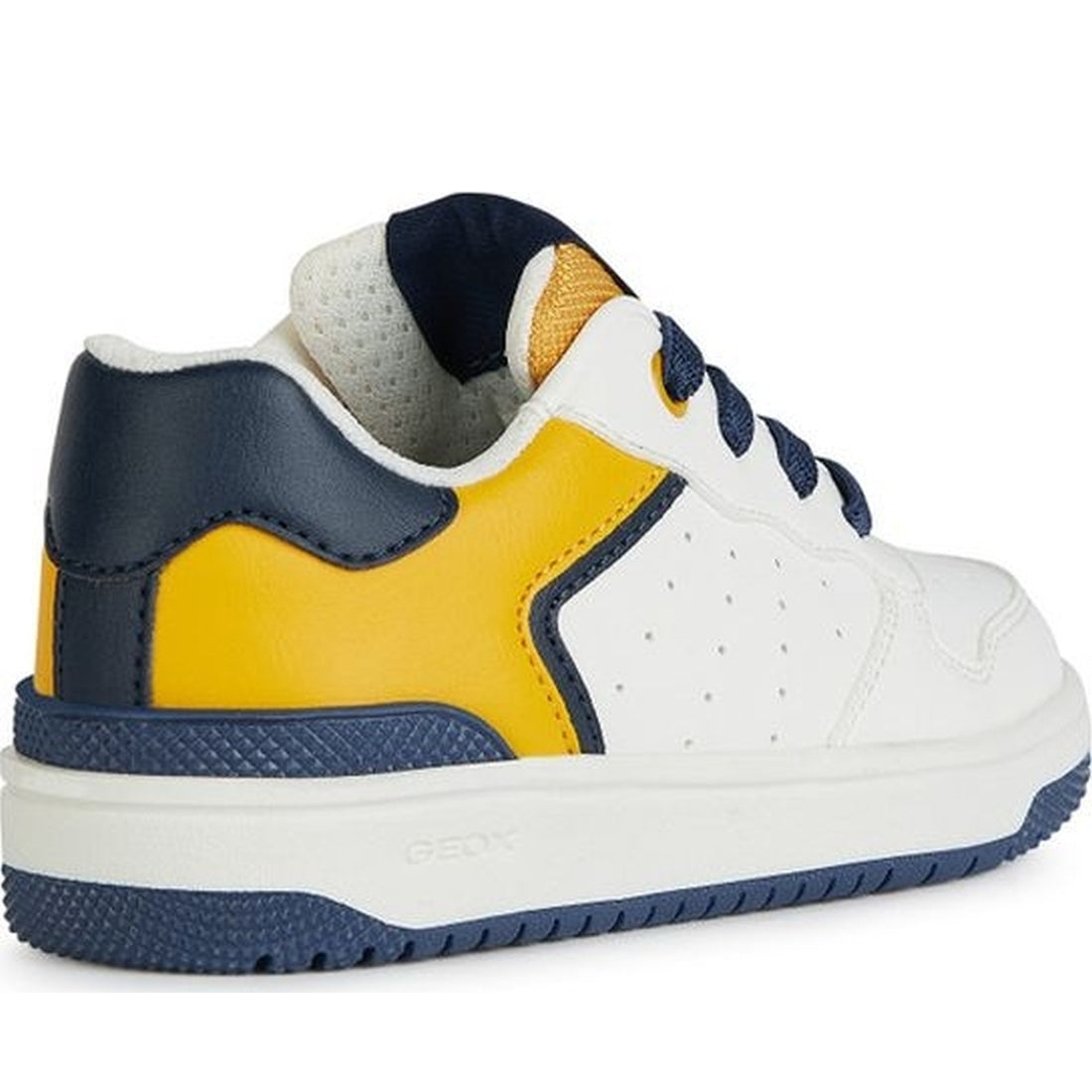 Geox boys white, yellow washiba sneakers | Vilbury London