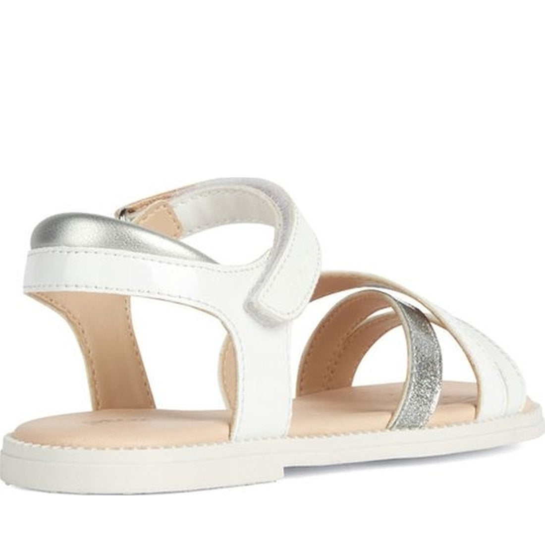 Geox girls white sandal karly | Vilbury London