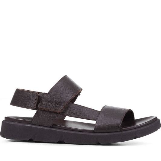 Geox mens brown cotto xand 2s sandals | Vilbury London