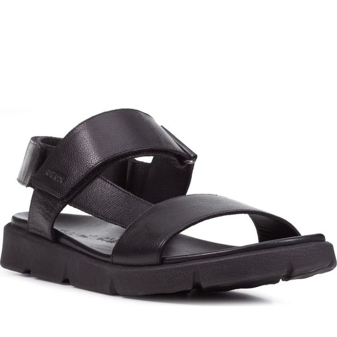 Geox mens black xand 2s sandals | Vilbury London