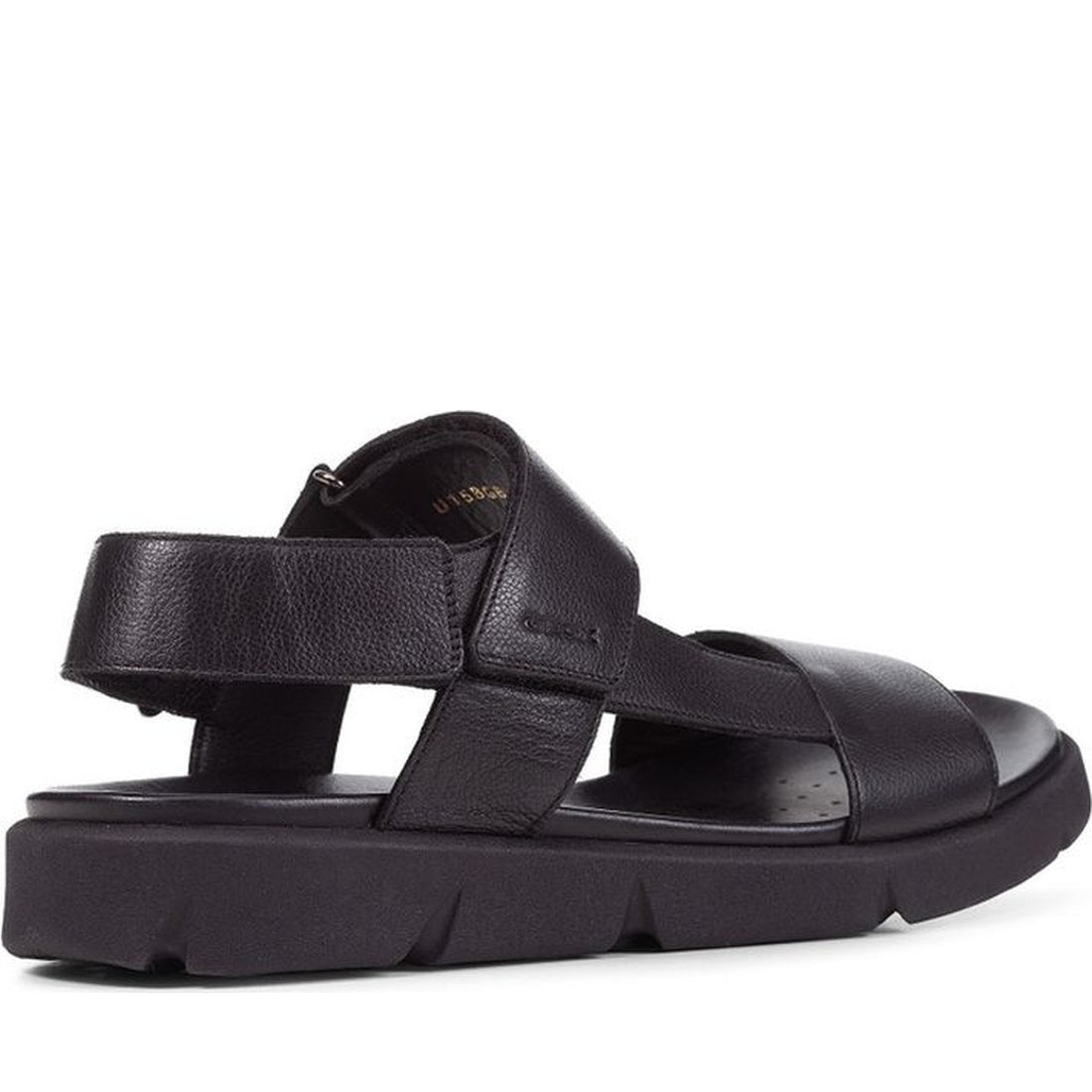 Geox mens black xand 2s sandals | Vilbury London