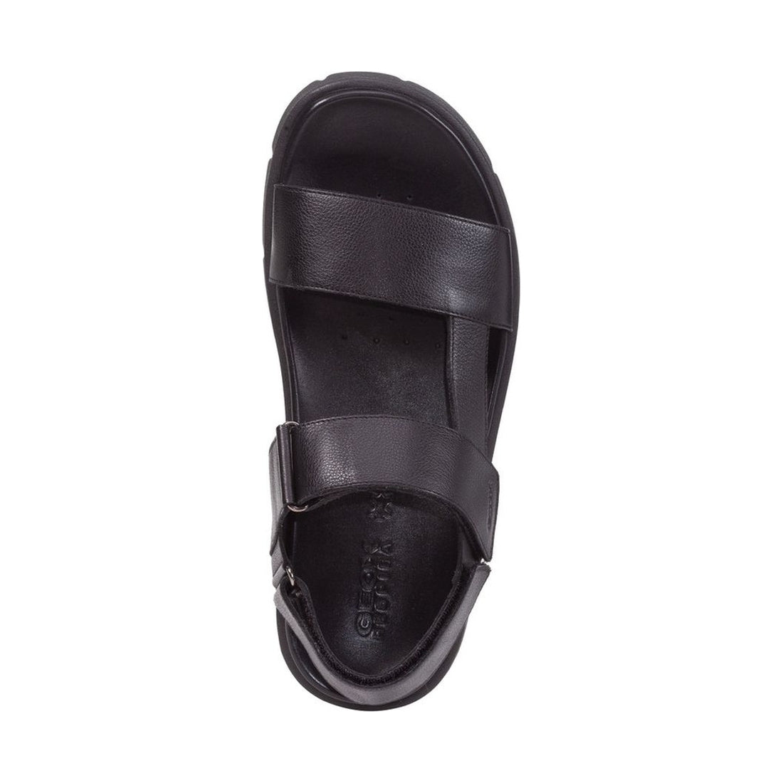 Geox mens black xand 2s sandals | Vilbury London