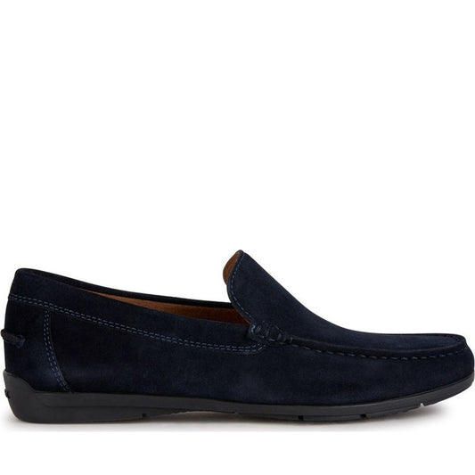 Geox mens navy siron moccasins | Vilbury London