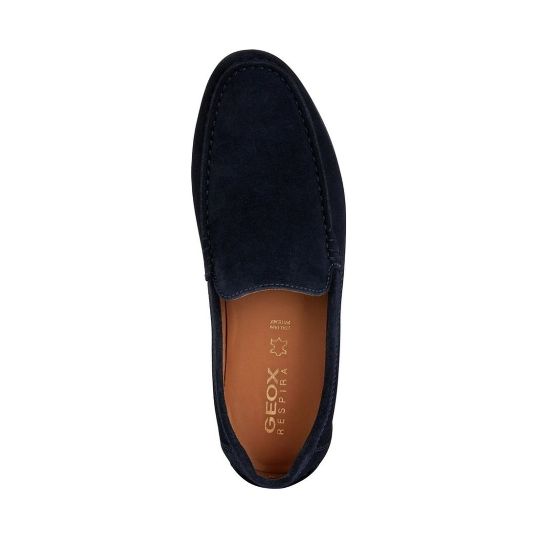 Geox mens navy siron moccasins | Vilbury London