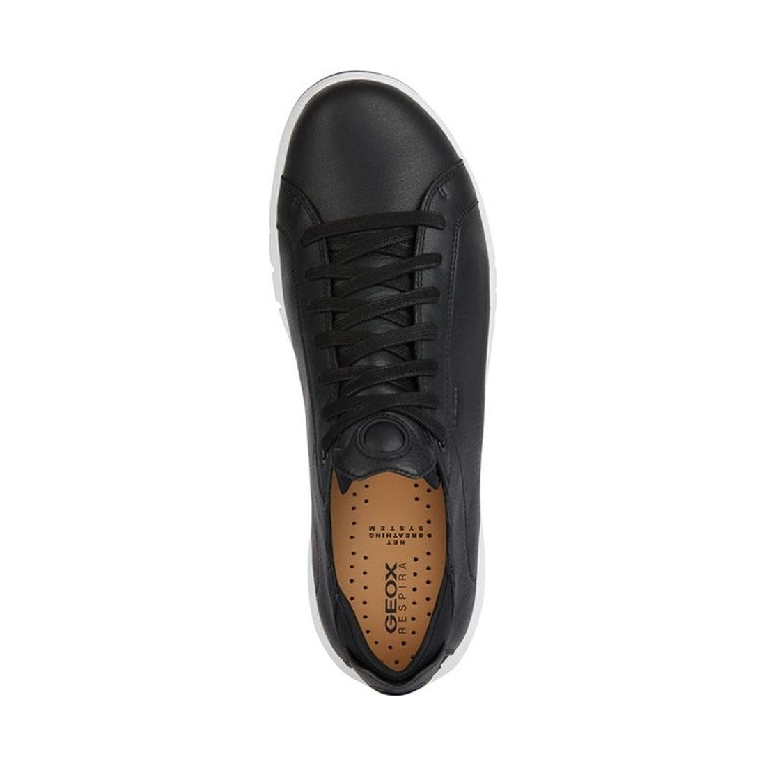 Geox mens black aerantis sneakers | Vilbury London