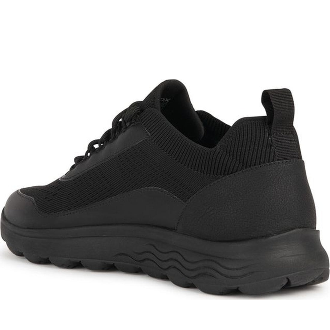 Geox mens black spherica sneakers | Vilbury London