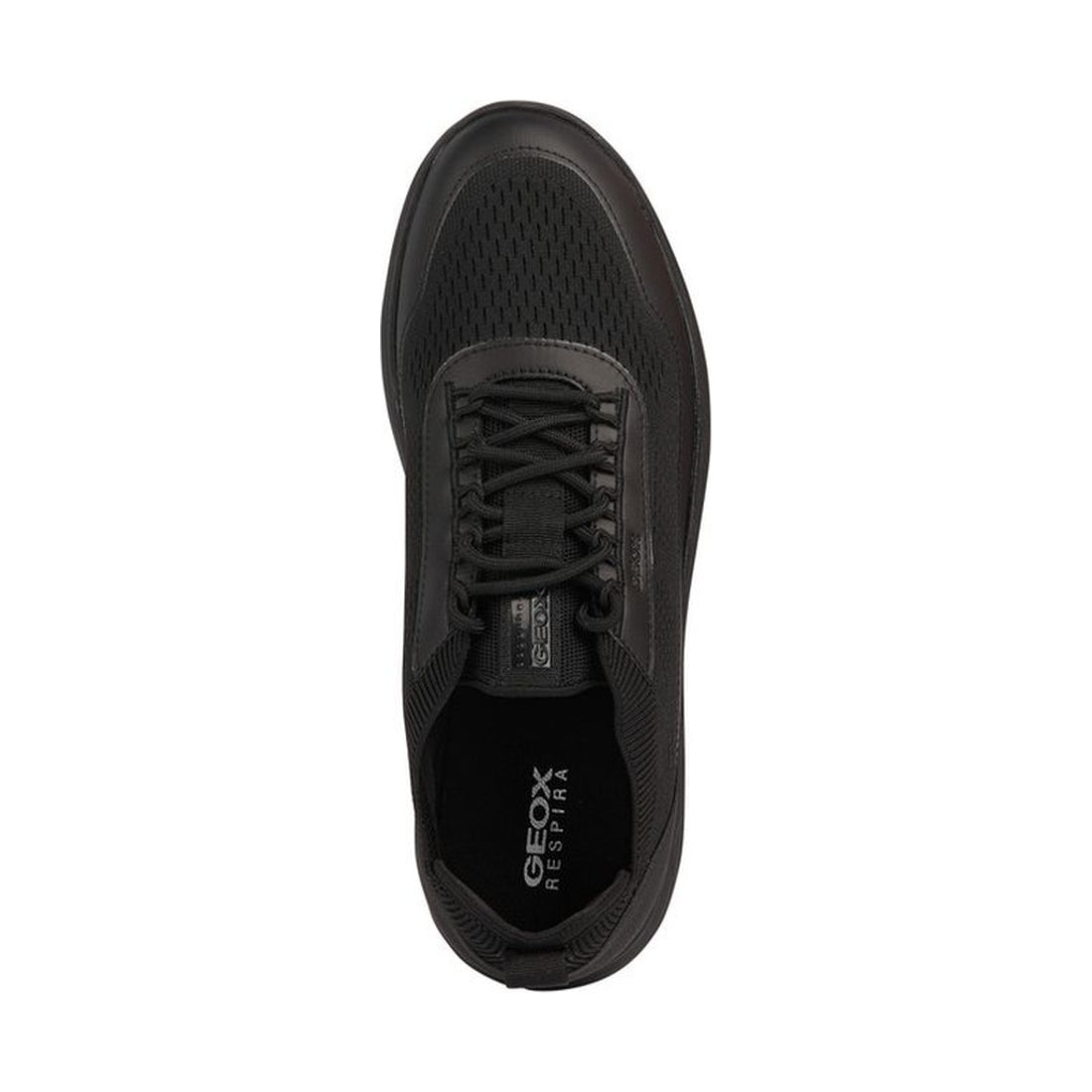 Geox mens black spherica sneakers | Vilbury London