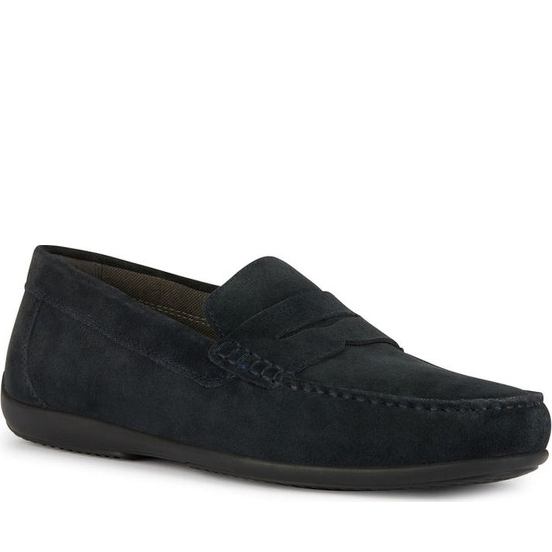 Geox mens navy ascanio moccasins | Vilbury London