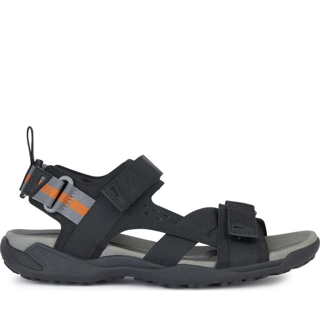 Geox mens black terreno grip sandals | Vilbury London