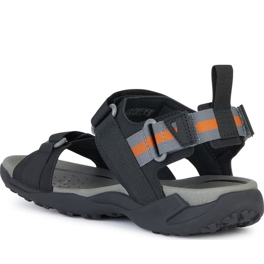 Geox mens black terreno grip sandals | Vilbury London