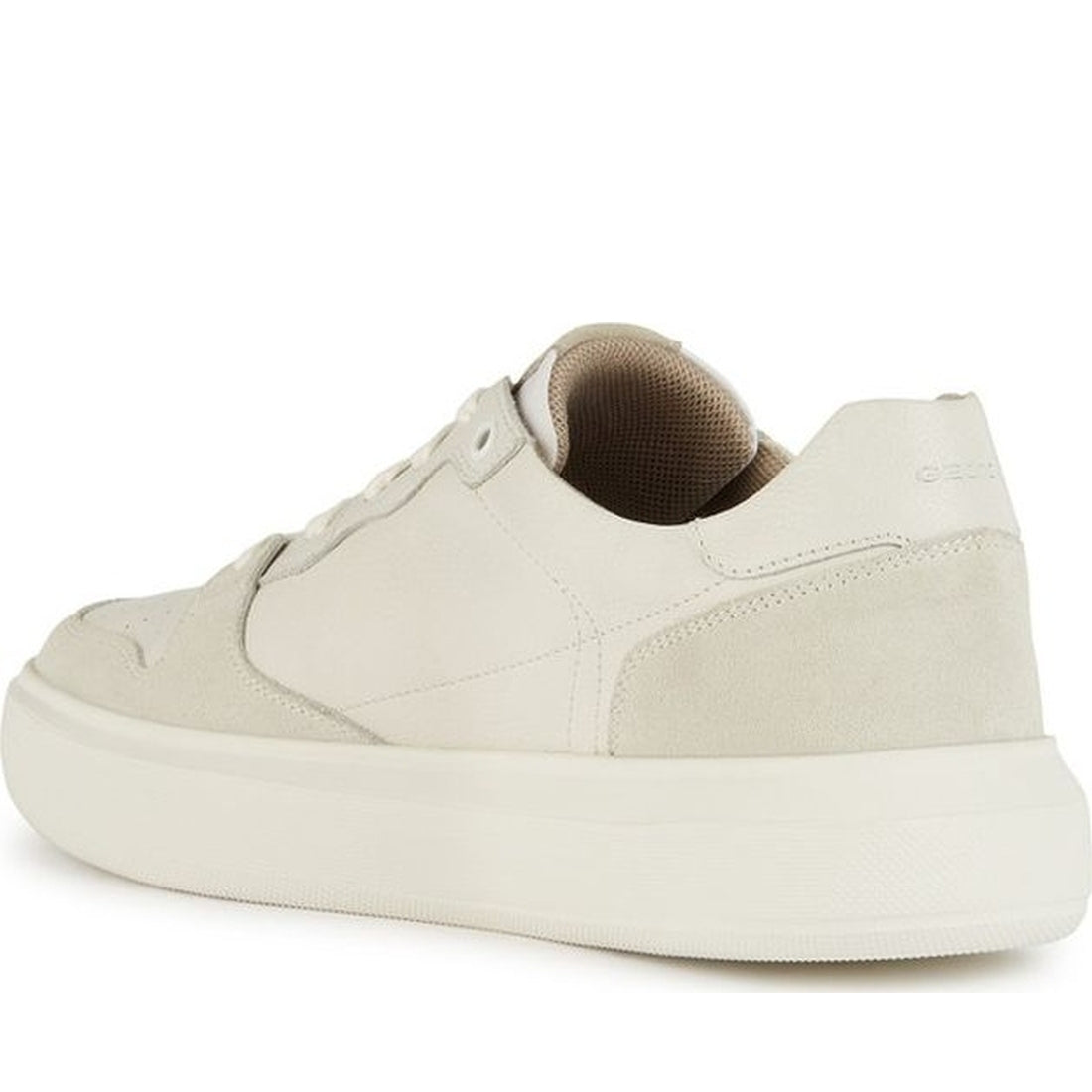 Geox mens white deiven sneakers | Vilbury London