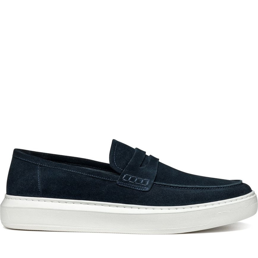 Geox mens navy deiven moccasins | Vilbury London