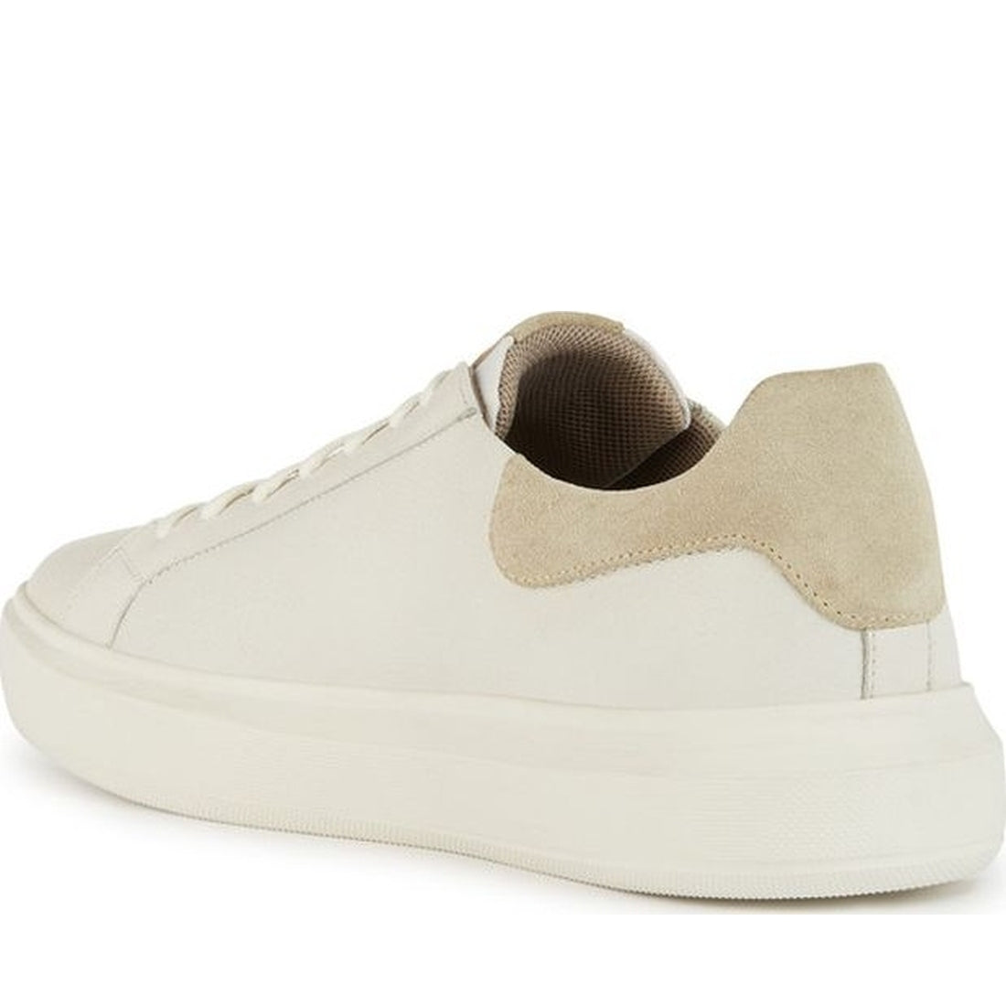 Geox mens white deiven sneakers | Vilbury London