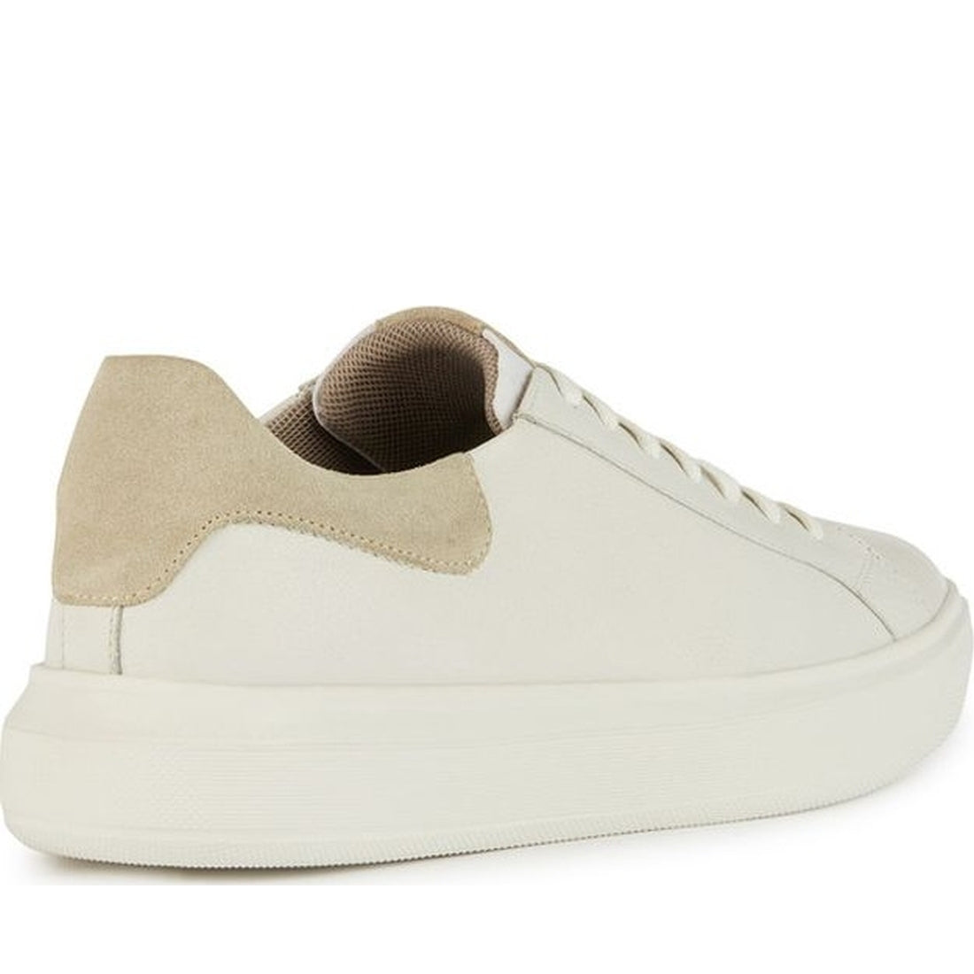 Geox mens white deiven sneakers | Vilbury London