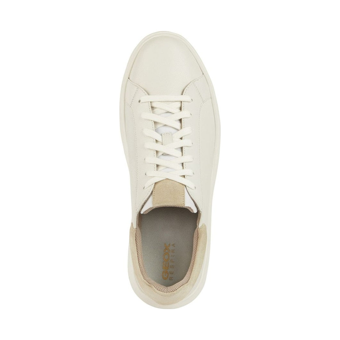 Geox mens white deiven sneakers | Vilbury London