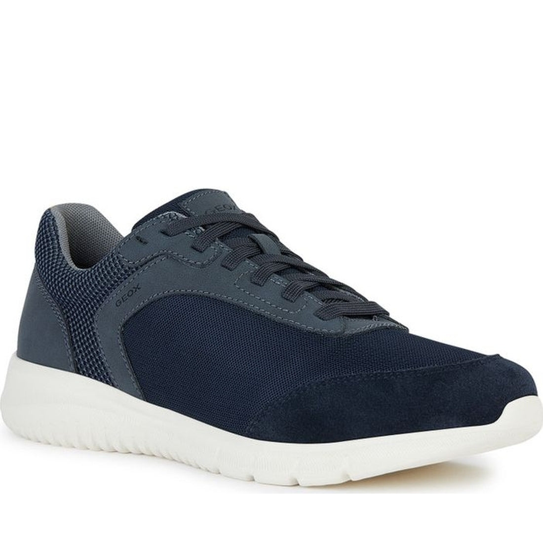 Geox mens navy monreale sneakers | Vilbury London