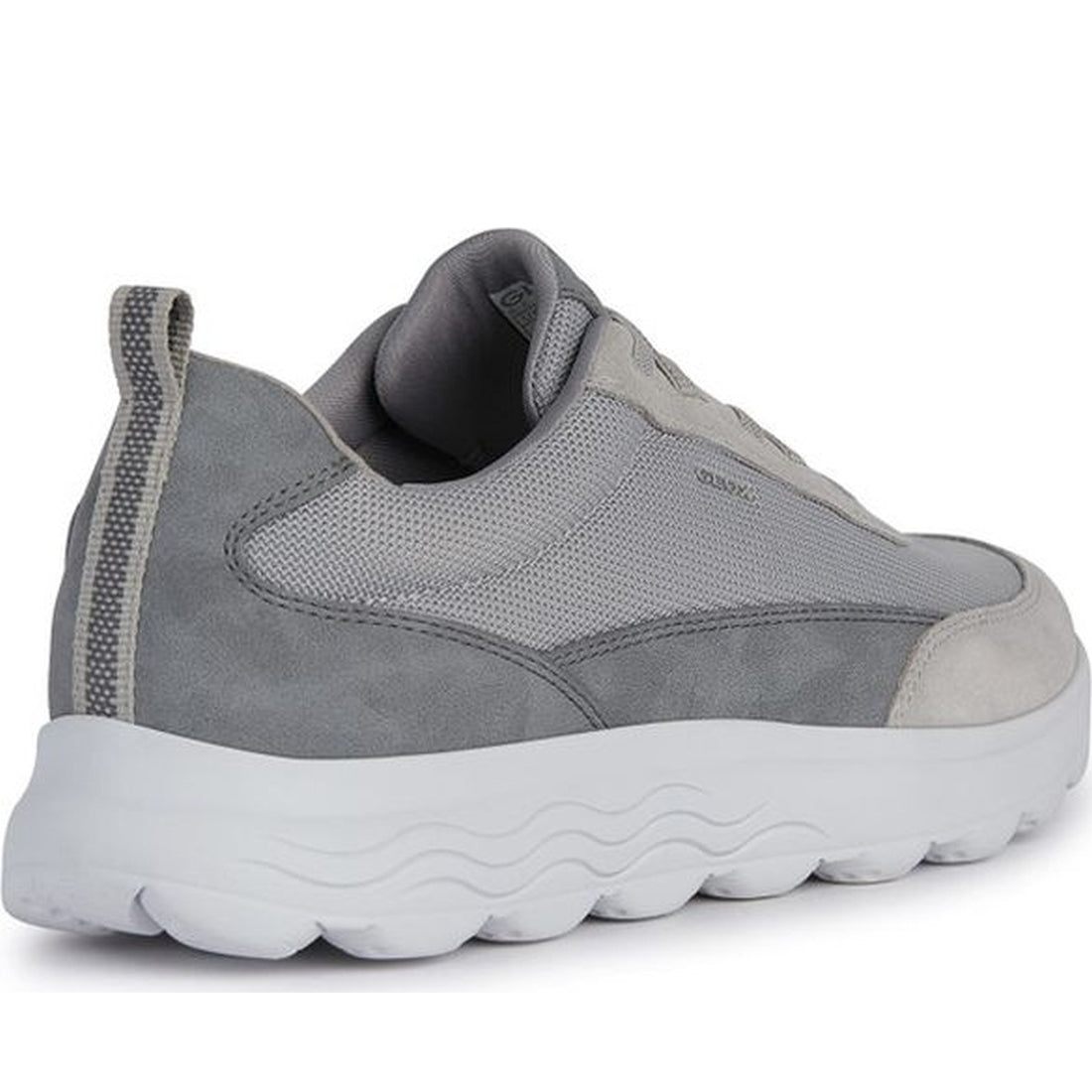 Geox mens light grey spherica sneakers | Vilbury London