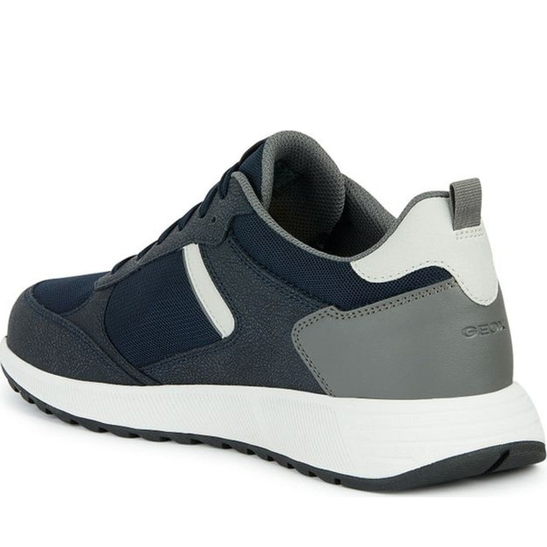 Geox mens navy, dk grey molveno sneakers | Vilbury London