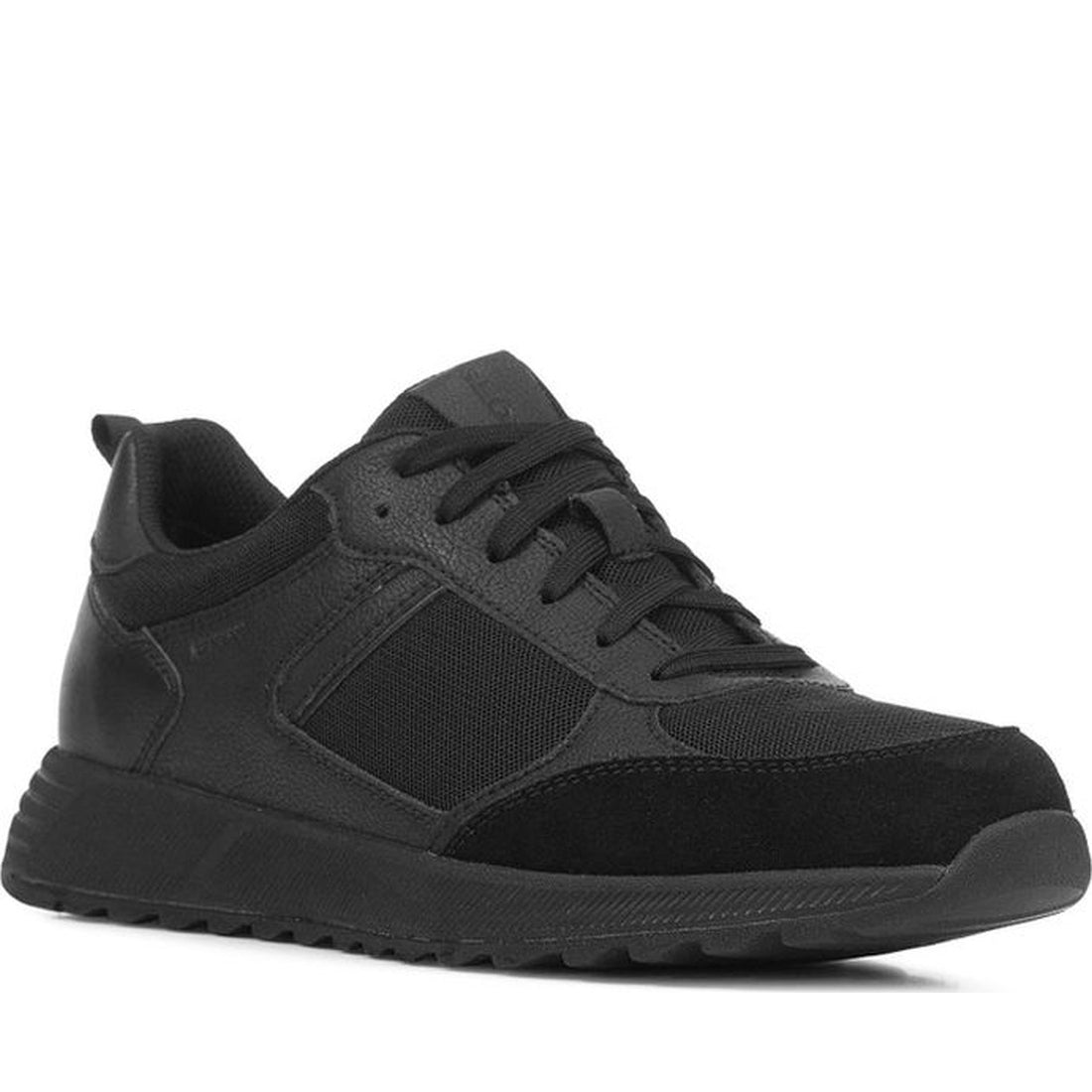 Geox mens black molveno sneakers | Vilbury London