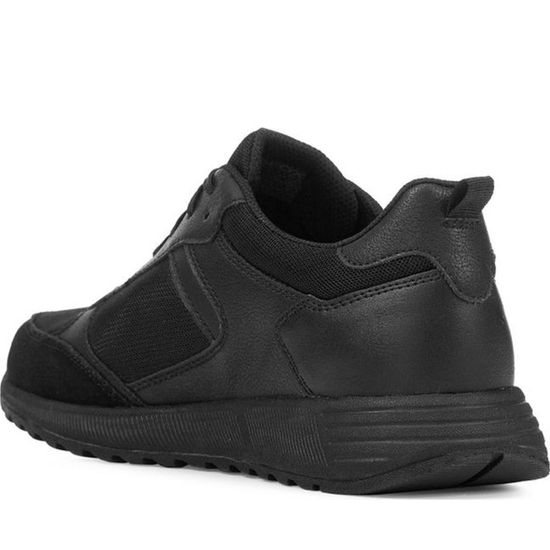 Geox mens black molveno sneakers | Vilbury London