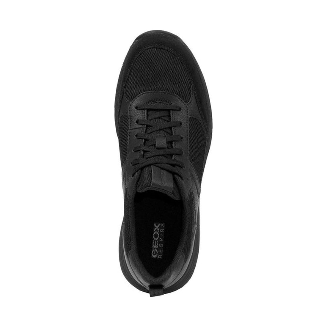 Geox mens black molveno sneakers | Vilbury London