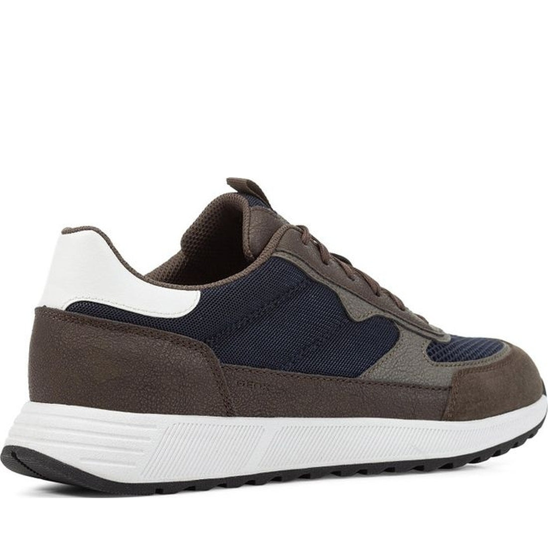 Geox mens dk olive, navy molveno sneakers | Vilbury London