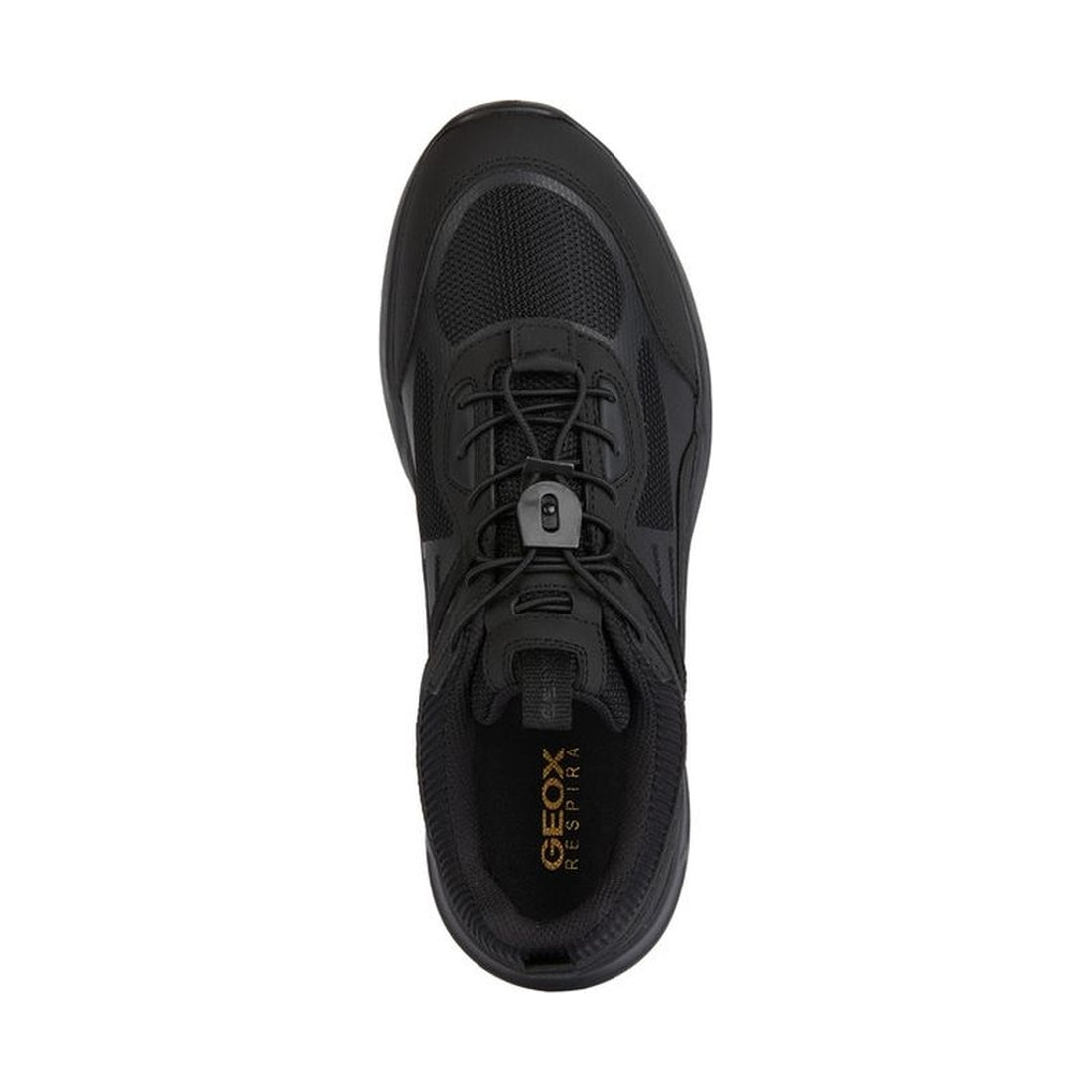 Geox mens black sanzio sneakers | Vilbury London