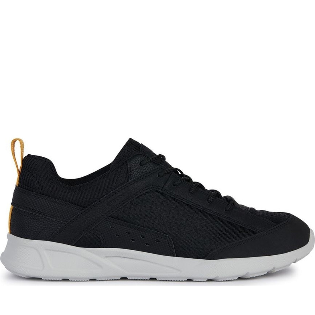 Geox mens black sanzio sneakers | Vilbury London