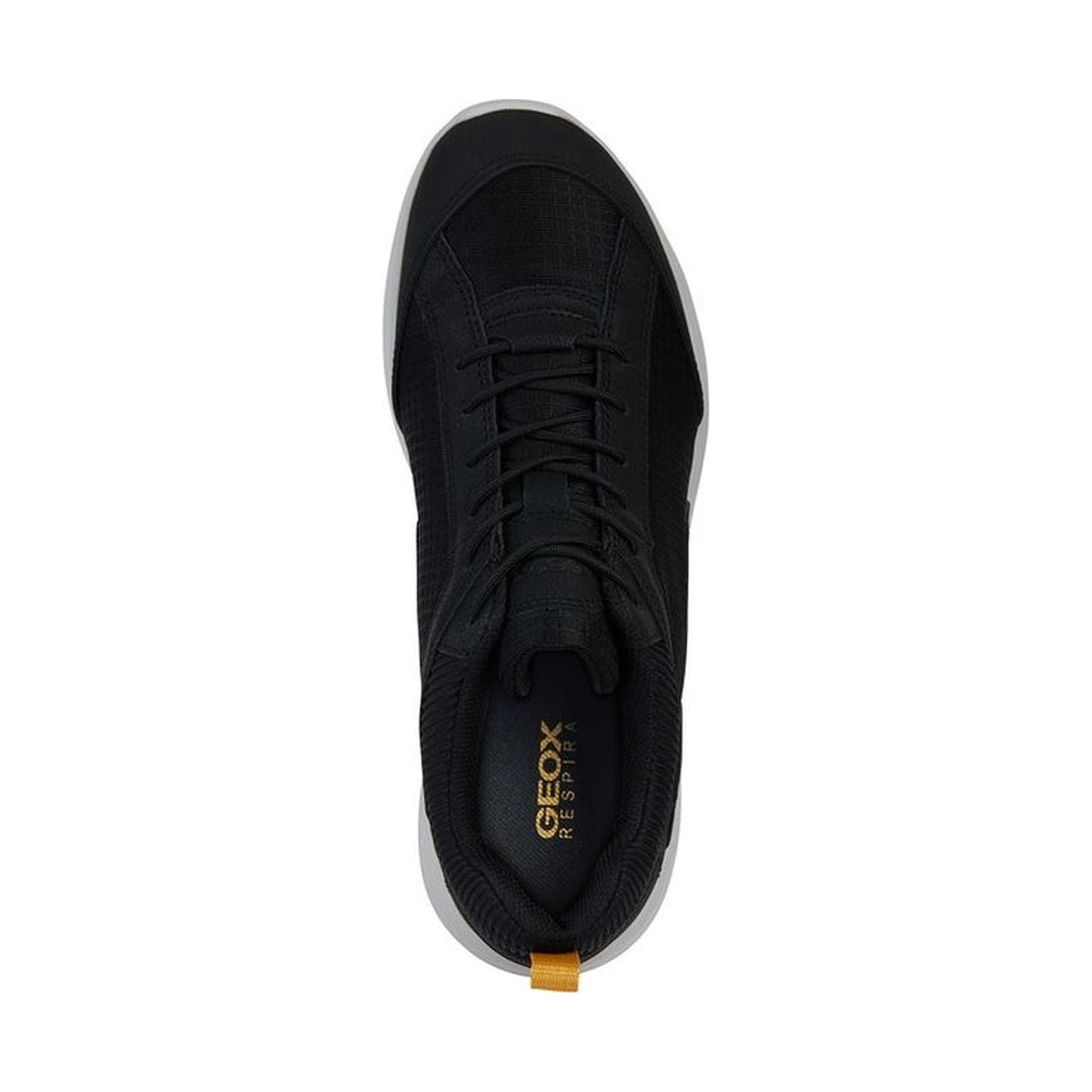 Geox mens black sanzio sneakers | Vilbury London