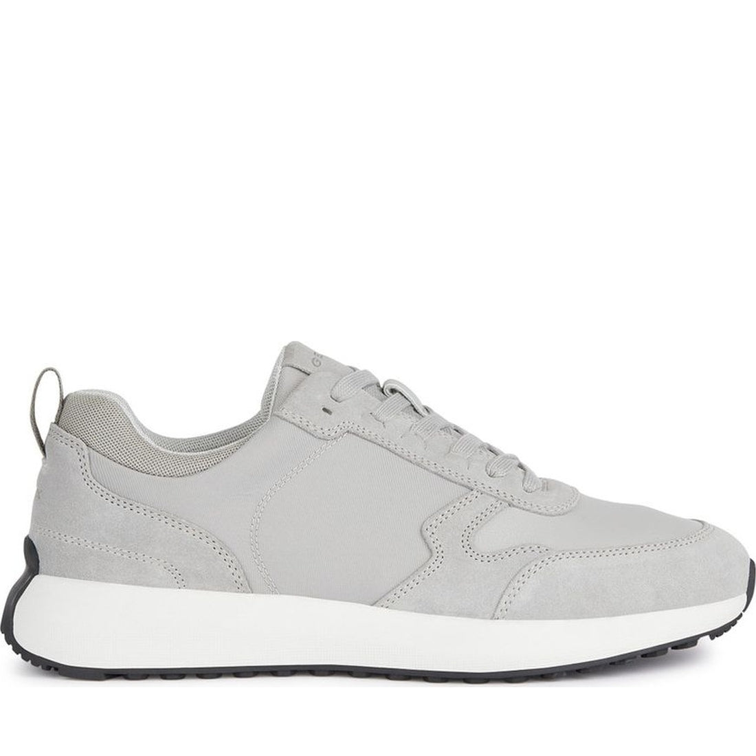 Geox mens light grey volpiano sneakers | Vilbury London