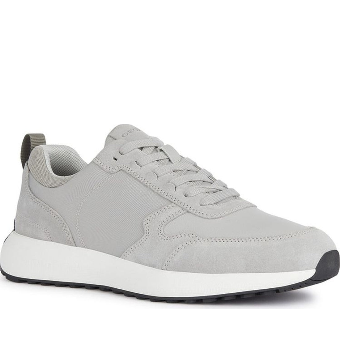 Geox mens light grey volpiano sneakers | Vilbury London